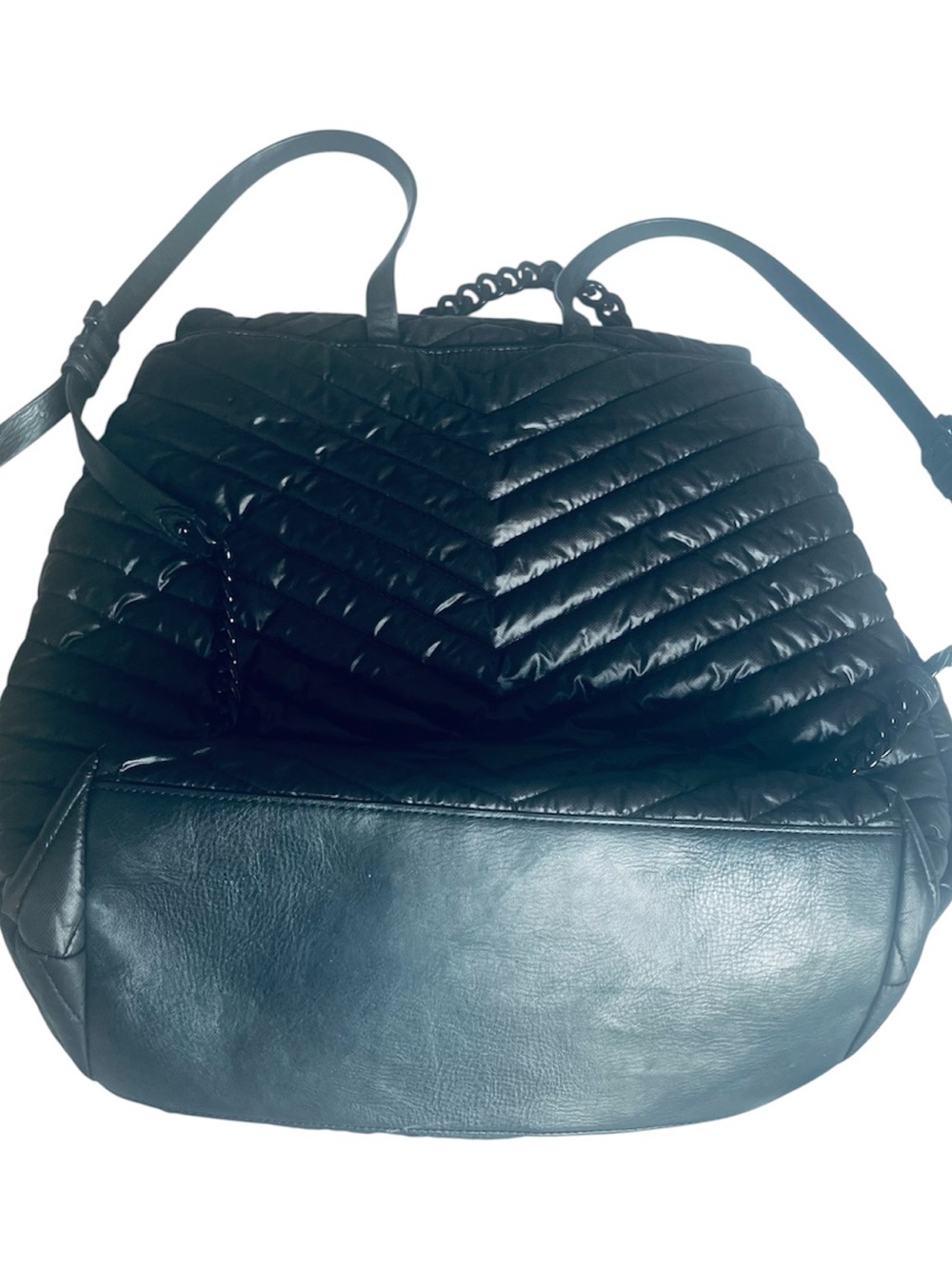 👜 Rebecca Minkoff Edie Quilted Nylon Backpack Black EUC - Picture 9 of 12